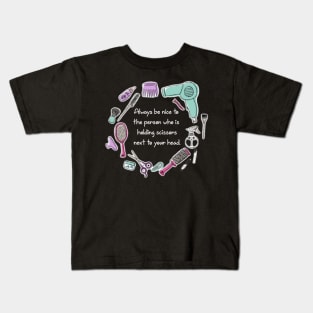 Cute Funny hairdresser beautician quote Kids T-Shirt